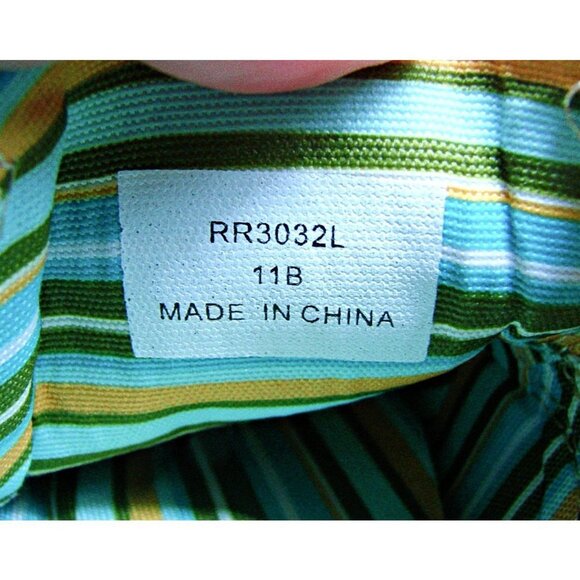 Womens Tony Lama Boots Canvas 3R Casual Slip On Shoes Tan Black Stripes 11B NWT - Picture 12 of 12